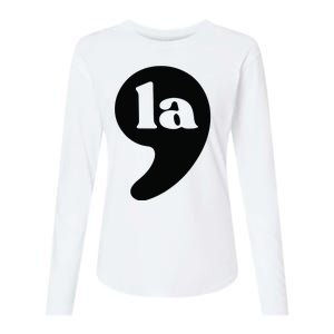 Comma La Vice President 2024 Kamala Harris Election Womens Cotton Relaxed Long Sleeve T-Shirt