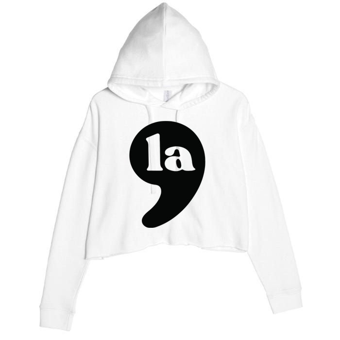 Comma La Vice President 2024 Kamala Harris Election Crop Fleece Hoodie