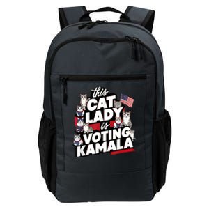 Cat Lady Voting For Kamala Harris 2024 1st Female President Daily Commute Backpack