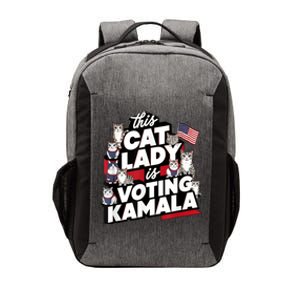 Cat Lady Voting For Kamala Harris 2024 1st Female President Vector Backpack