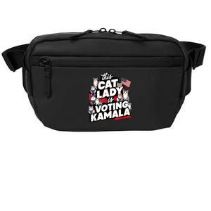 Cat Lady Voting For Kamala Harris 2024 1st Female President Crossbody Pack