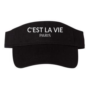 CEst La Vie Paris France Lover French Valucap Bio-Washed Visor