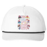 Cat Lady Voting For Kamala Harris 2024 1st Female President Snapback Five-Panel Rope Hat