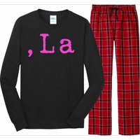 Comma +  La Vote Kamala Harris For President 2024 Election Long Sleeve Pajama Set