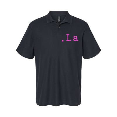 Comma +  La Vote Kamala Harris For President 2024 Election Softstyle Adult Sport Polo