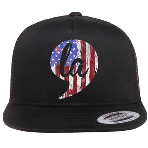 Comma +  La Vote Kamala Harris For President 2024 Election Flat Bill Trucker Hat