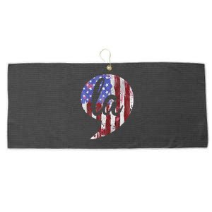 Comma +  La Vote Kamala Harris For President 2024 Election Large Microfiber Waffle Golf Towel