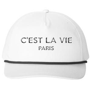 C'est La Vie Paris Lover Gift Snapback Five-Panel Rope Hat