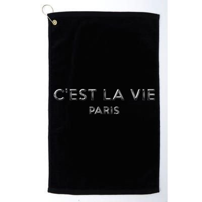 C'est La Vie Paris Lover Gift Platinum Collection Golf Towel