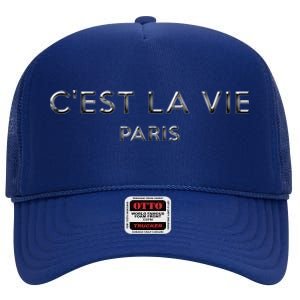 C'est La Vie Paris Lover Gift High Crown Mesh Back Trucker Hat