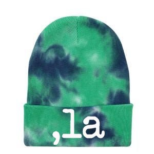 Comma +  La Vote Kamala Harris For President 2024 Election Tie Dye 12in Knit Beanie