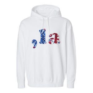 Comma La Vote Kamala Harris For President 2024 Election Garment-Dyed Fleece Hoodie