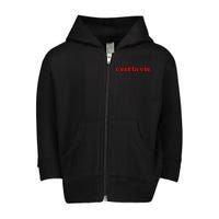 CEst La Vie Toddler Zip Fleece Hoodie