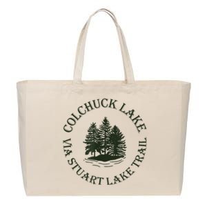 Colchuck Lake Via Stuart Lake Trail Cotton Canvas Jumbo Tote