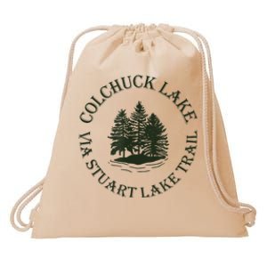 Colchuck Lake Via Stuart Lake Trail Drawstring Bag