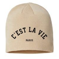 Cest La Vie Paris France Vintage Summer Sustainable Beanie