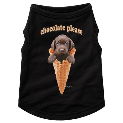Chocolate Lab Waffle Cone Ice Cream Cute Puppy Doggie Tank