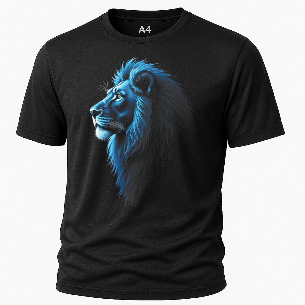 Cool Lion With Blue Eyes Lions Cooling Performance Crew T-Shirt