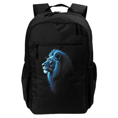 Cool Lion With Blue Eyes Lions Backpack