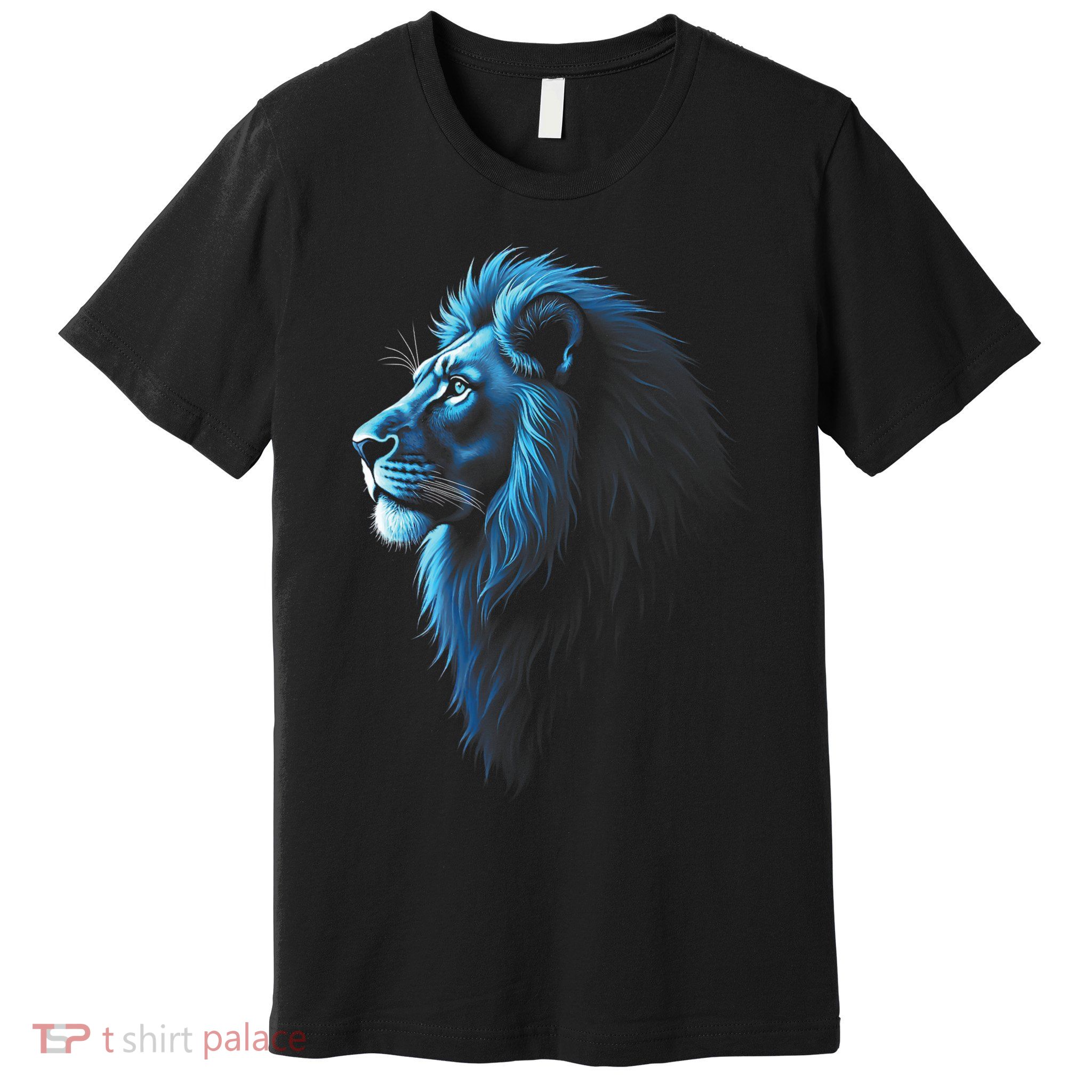 Cool Lion With Blue Eyes Lions Premium T-Shirt