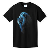 Cool Lion With Blue Eyes Lions Kids T-Shirt