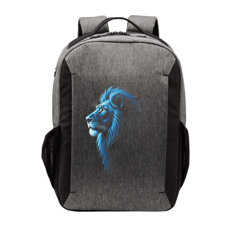 Cool Lion With Blue Eyes Lions Vector Backpack