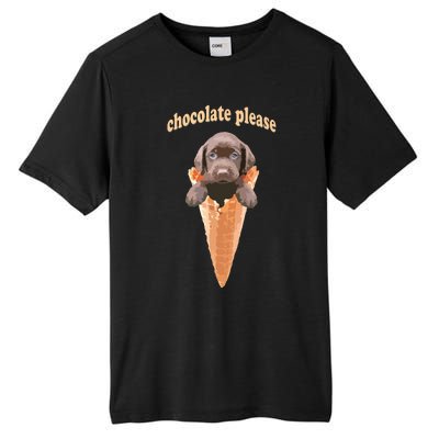 Chocolate Lab Waffle Cone Ice Cream Cute Puppy Tee Tall Fusion ChromaSoft Performance T-Shirt