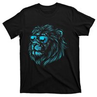 Classic Lion Wearing Glasses Animal Lovers Cute Pet Humor T-Shirt