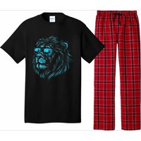 Classic Lion Wearing Glasses Animal Lovers Cute Pet Humor Pajama Set