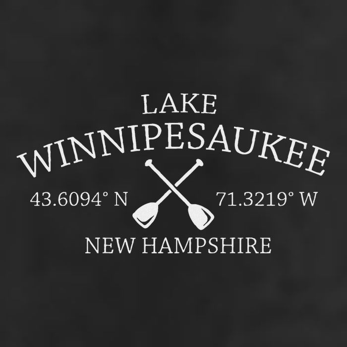 Classic Lake Winnipesaukee 7 Panel Mesh Trucker Snapback Hat
