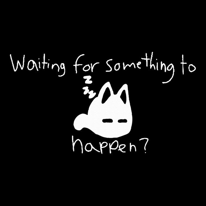 Cat Lover Waiting For Something To Happen Omori Cat Inspired Full-Length Apron With Pockets