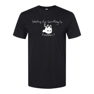 Cat Lover Waiting For Something To Happen Omori Cat Inspired Softstyle CVC T-Shirt