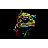 Colorful Lizard With Sunglasses Bumper Sticker