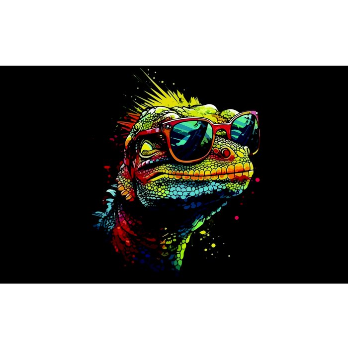 Colorful Lizard With Sunglasses Bumper Sticker