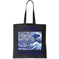 Cat Ladies Wave For Kamala Funny Cat President 2024 Tote Bag