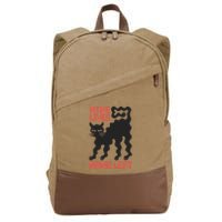 Cat Lovers Will Relate To Nine Lives None Left Humor Cotton Canvas Backpack