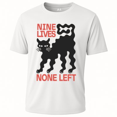 Cat Lovers Will Relate To Nine Lives None Left Humor Performance Shirt