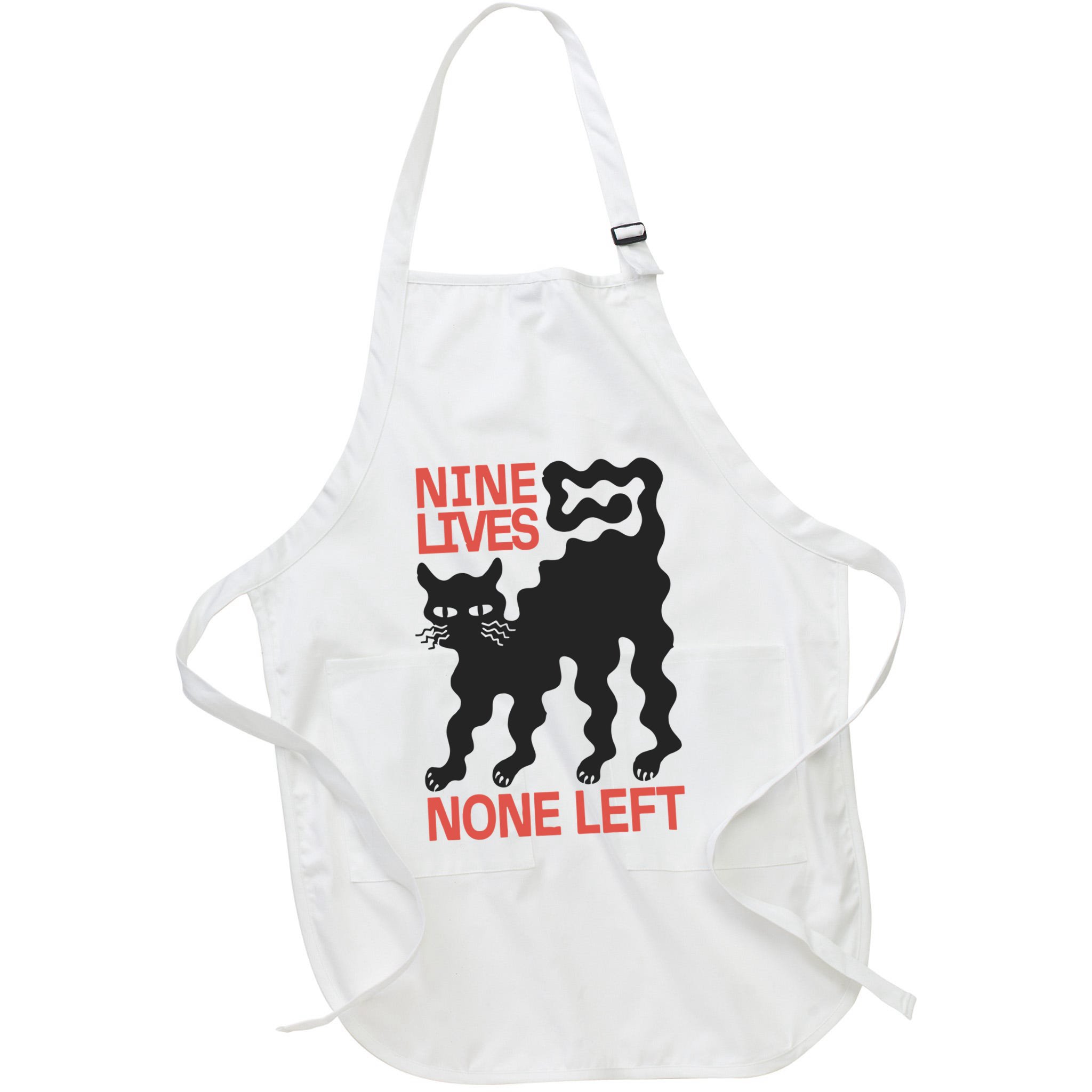 Cat Lovers Will Relate To Nine Lives None Left Humor Apron