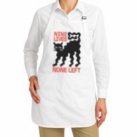 Cat Lovers Will Relate To Nine Lives None Left Humor Apron