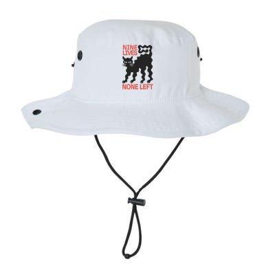 Cat Lovers Will Relate To Nine Lives None Left Humor Bucket Hat