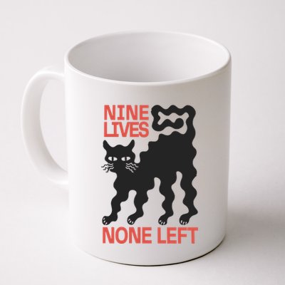 Cat Lovers Will Relate To Nine Lives None Left Humor Mug