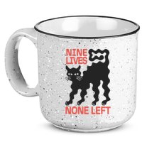 Cat Lovers Will Relate To Nine Lives None Left Humor 15oz Campfire Ceramic Mug