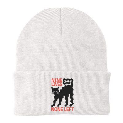 Cat Lovers Will Relate To Nine Lives None Left Humor Beanie