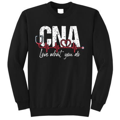 CNA Love What You Do Certified Nursing Assistant Nurse Sweatshirt