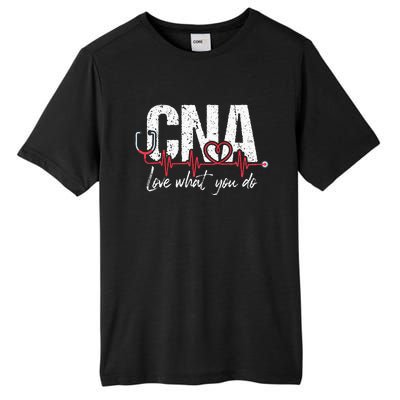 CNA Love What You Do Certified Nursing Assistant Nurse Tall Fusion ChromaSoft Performance T-Shirt