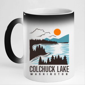 Colchuck Lake Washington 11oz Black Color Changing Mug