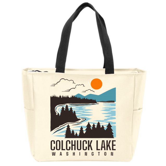 Colchuck Lake Washington Zip Tote Bag