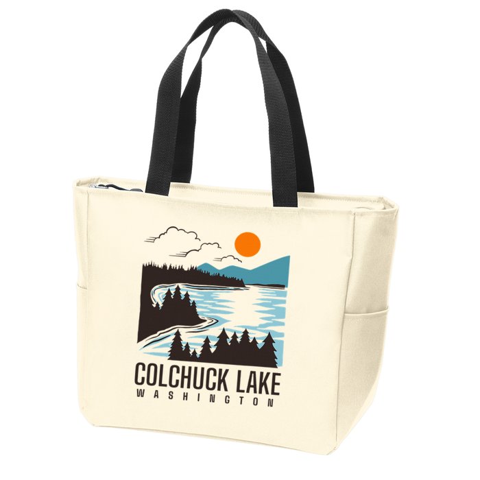 Colchuck Lake Washington Zip Tote Bag