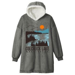 Colchuck Lake Washington Hooded Wearable Blanket