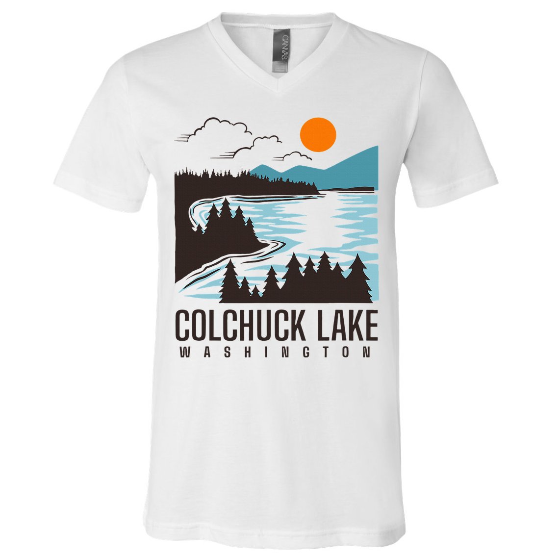 Colchuck Lake Washington V-Neck T-Shirt